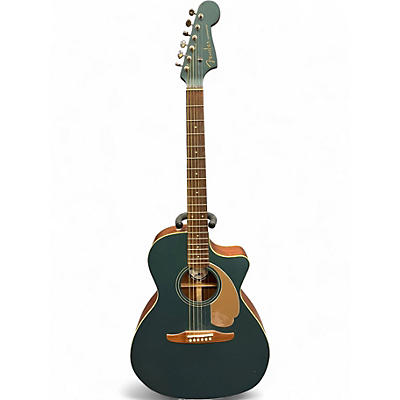 Used Fender Newporter Player OCEAN TEAL Acoustic Electric Guitar