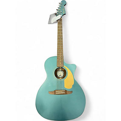 Used Fender Newporter Player OCEAN TEAL Acoustic Electric Guitar