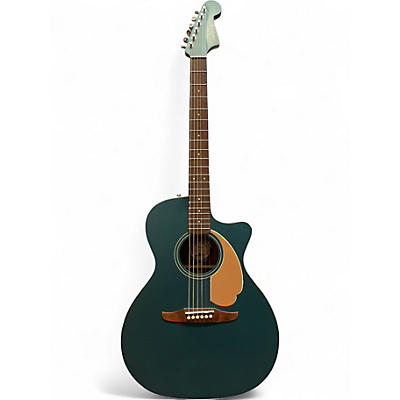 Used Fender Newporter Player Ocean Teal Acoustic Electric Guitar