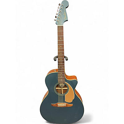 Used Fender Newporter Player Ocean Teal Acoustic Electric Guitar