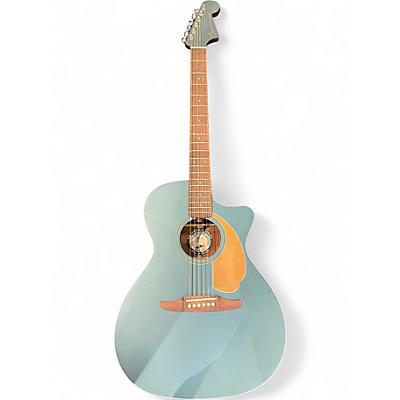 Used Fender Newporter Player Ocean Teal Acoustic Electric Guitar