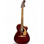 Used Fender Newporter Player Red Acoustic Electric Guitar Red