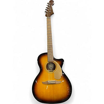 Used Fender Newporter Player Sunburst Acoustic Electric Guitar