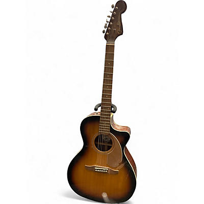 Used Fender Newporter Player Tobacco Burst Acoustic Electric Guitar