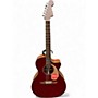 Used Fender Newporter Player Wine Red Acoustic Electric Guitar Wine Red