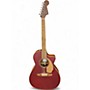 Used Fender Newporter Player Wine Red Acoustic Electric Guitar Wine Red