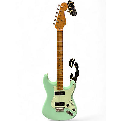 Used Fender Noventa Stratocaster Surf Green Solid Body Electric Guitar
