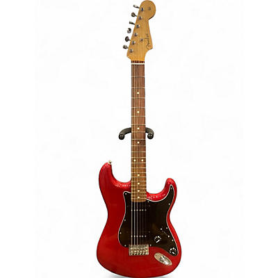 Used Fender Noventa Stratocaster Trans Crimson Red Solid Body Electric Guitar