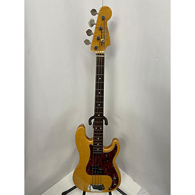 Fender Used Fender P BASS FOTO FLAME Natural Electric Bass Guitar