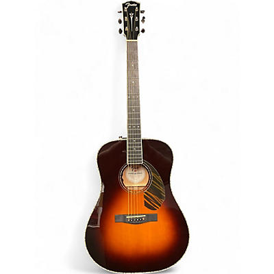 Used Fender PARAMOUNT PD220E 3 Tone Sunburst Acoustic Guitar