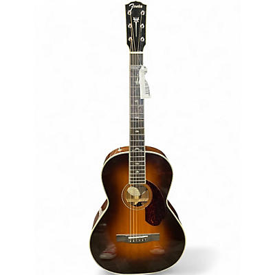 Used Fender PARAMOUNT PM-2 DELUXE Tobacco Sunburst Acoustic Guitar