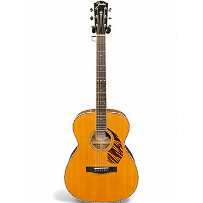 Used Fender PARAMOUNT PO-220E Natural Acoustic Electric Guitar