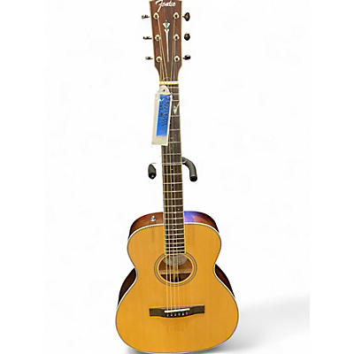 Used Fender PARAMOUNT TRAVELER Natural Acoustic Electric Guitar