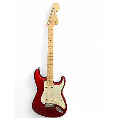 Used Fender PARTSCASTER Trans Red Solid Body Electric Guitar