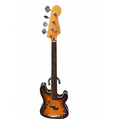Used Fender PBAC-100 3 Tone Sunburst Electric Bass Guitar
