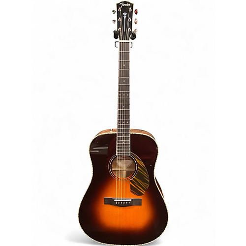Used Fender PD220 Paramount Sunburst Acoustic Electric Guitar Sunburst