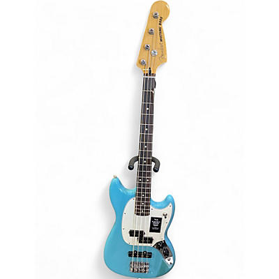 Used Fender PLAYER 2 MUSTANG PJ AQUATONE BLUE Electric Bass Guitar