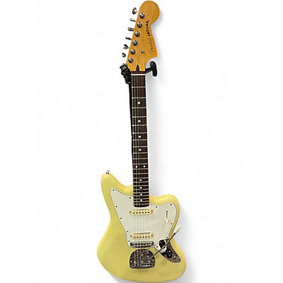 Used Fender PLAYER II JAGUAR HIALEAH YELLOW Solid Body Electric Guitar