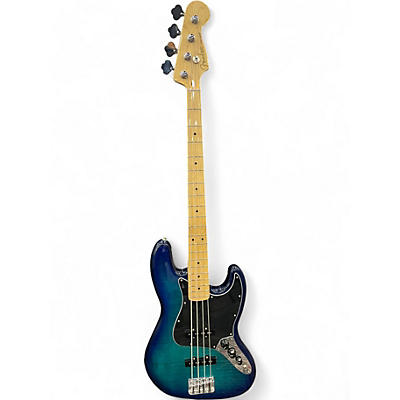 Used Fender PLAYER II JAZZ BASS Blue Ghost Flames Electric Bass Guitar