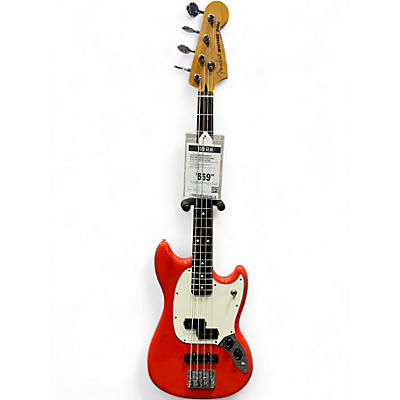 Used Fender PLAYER II MUSTANG BASS FIESTA RED Electric Bass Guitar