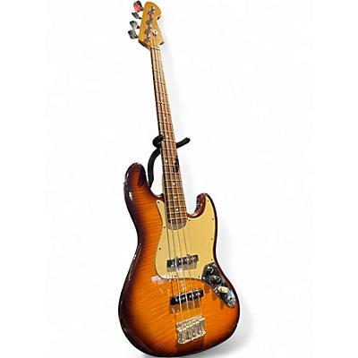 Used Fender PLAYER PLUS JAZZ AMBER BURST Electric Bass Guitar