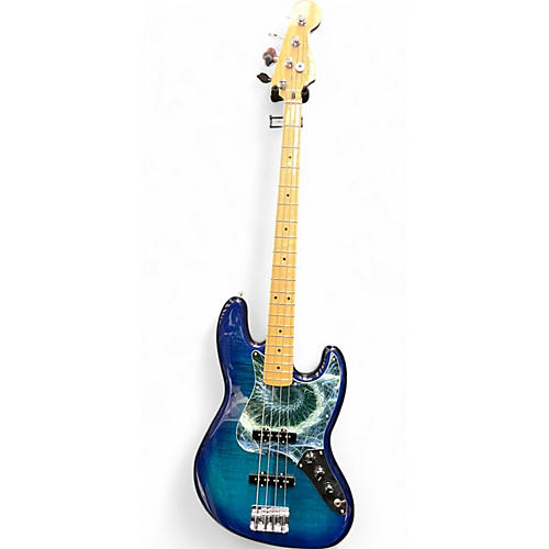 Used Fender PLAYER PLUS JAZZ BASS Blue Burst Electric Bass Guitar Blue Burst