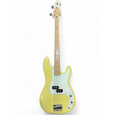 Used Fender PLAYER SERIES PRECISION BASS Yellow Electric Bass Guitar