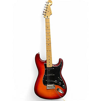 Used Fender PLAYER STRATOCASTER PLUS TOP AGED CHERRY BURST Solid Body Electric Guitar