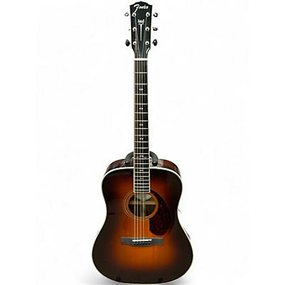 Used Fender PM-1 DELUXE SB Tobacco Burst Acoustic Electric Guitar