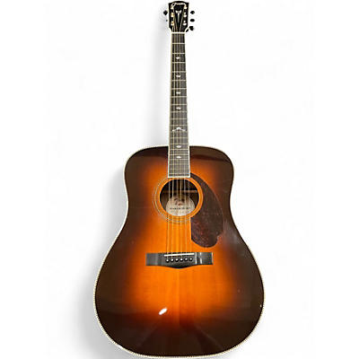 Used Fender PM-1 Deluxe 2 Color Sunburst Acoustic Electric Guitar