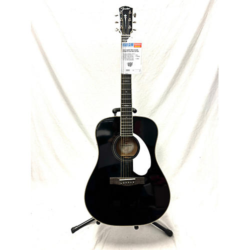 Fender Used Fender PM1E Black Acoustic Electric Guitar Black