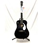 Used Fender Used Fender PM1E Black Acoustic Electric Guitar Black