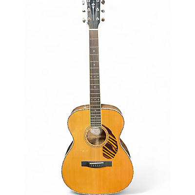 Used Fender PO-220E Natural Acoustic Electric Guitar