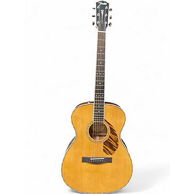 Used Fender PO220E Natural Acoustic Electric Guitar
