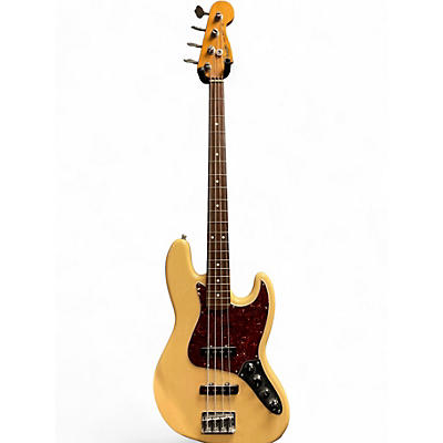 Used Fender POWER JAZZ BASS Honey Blonde Electric Bass Guitar