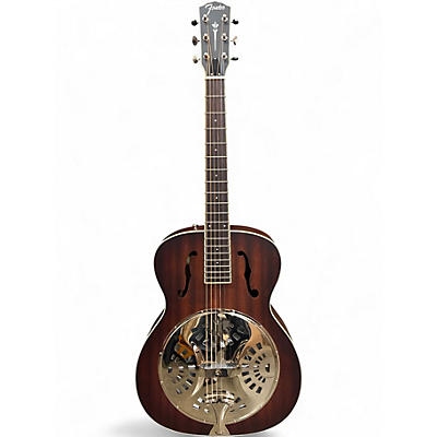Used Fender PR180E Mahogany Resonator Guitar