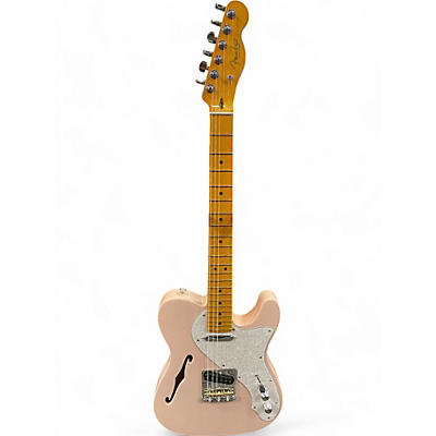 Used Fender PROFESSIONAL II TELECASTER THIN LINE TRANSPARENT SHELL PINK Solid Body Electric Guitar