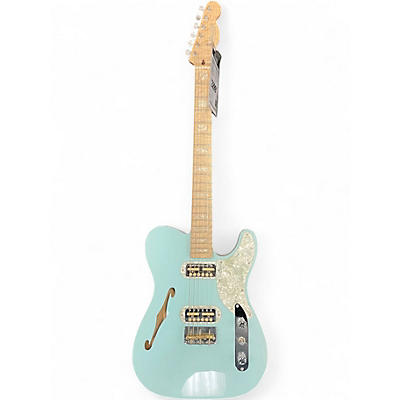 Used Fender Parallel Universe II Tele Magico Sonic Blue Hollow Body Electric Guitar