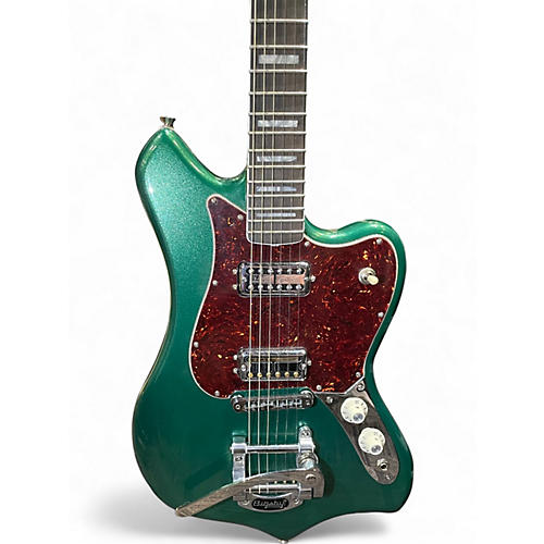 Used Fender Parallel Universe Volume II Maverick Dorado Mystic Pine Green Solid Body Electric Guitar Mystic Pine Green