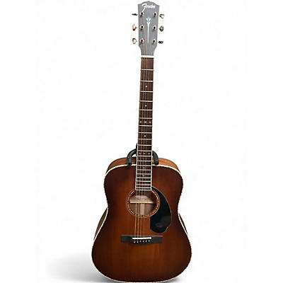 Used Fender Paramount PD220E Natural Acoustic Electric Guitar