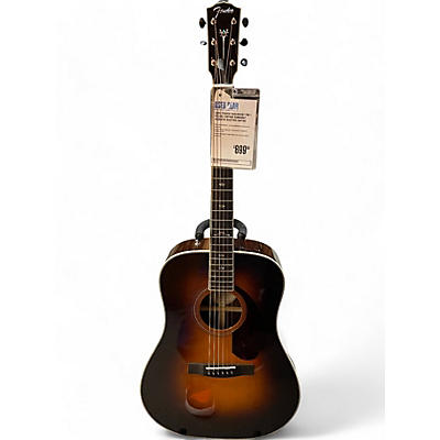 Fender Used Fender Paramount PM-1 Deluxe Vintage Sunburst Acoustic Electric Guitar