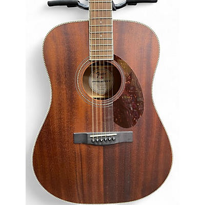 Used Fender Paramount PM-1 Standard Dreadnought Mahogany Acoustic Electric Guitar