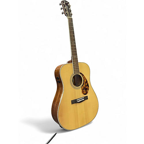 Used Fender Paramount PM-1 Standard Dreadnought Natural Acoustic Electric Guitar Natural