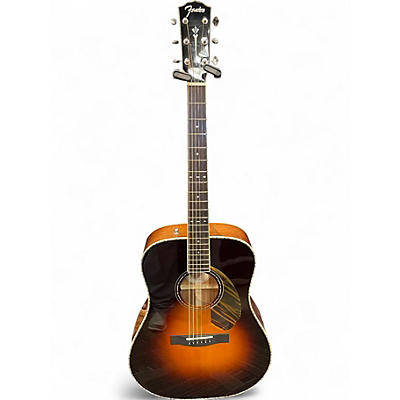 Used Fender Paramount PM-1 Standard Dreadnought Vintage Sunburst Acoustic Electric Guitar