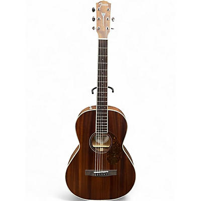 Used Fender Paramount PM-2 Natural Acoustic Electric Guitar