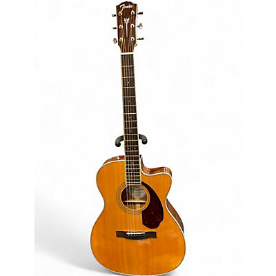 Used Fender Paramount PM-3 Natural Acoustic Electric Guitar