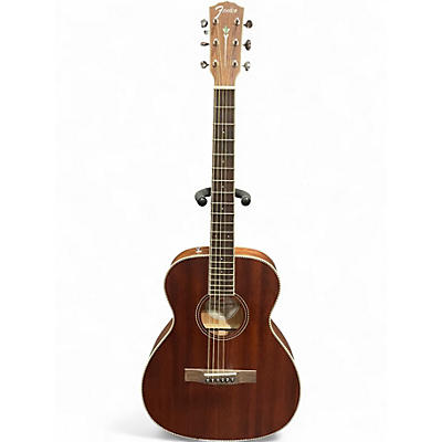 Used Fender Paramount PM-TE Mahogany Acoustic Electric Guitar
