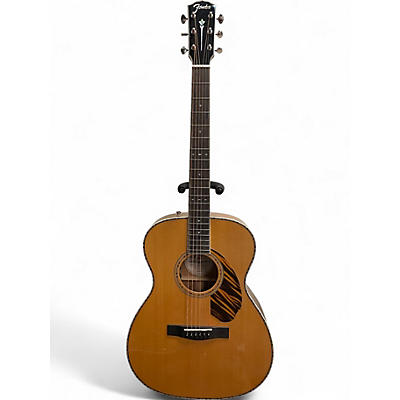 Used Fender Paramount PO-220E Orchestra Antique Natural Acoustic Electric Guitar
