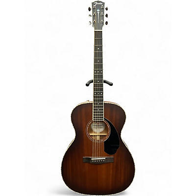Used Fender Paramount PO-220E Orchestra Mahogany Acoustic Electric Guitar