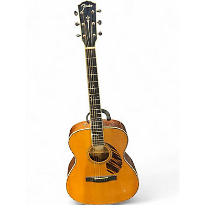 Used Fender Paramount  PO-220e Natural Acoustic Electric Guitar